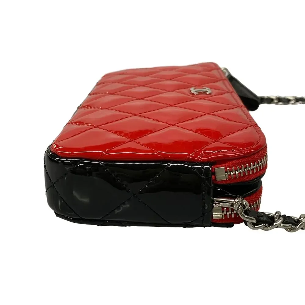 Chanel Matelasse Other Style Wallet Red Black